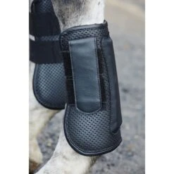 Weatherbeeta Lite Open Front Boots - Black -Saddle Shop 442979 800 800