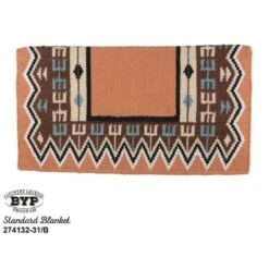 Western Rawhide Country Legend Double E New Zealand Wool Standard Show Blanket - Cream/Brown/Beige
