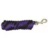 Western Rawhide 10' Poly Lead W/Solid BrassBolt Snap - Purple/Black -Saddle Shop 443689 800 800