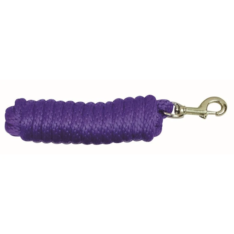 Western Rawhide 3/4" Cotton Lead Rope W/Bolt Snap - Purple 3 Western Rawhide 3/4" Cotton Lead Rope W/Bolt Snap - Purple