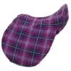 Centaur Close Contact Fleece Saddle Cover - Orchid Plaid 2 Centaur Close Contact Fleece Saddle Cover - Orchid Plaid -Saddle Shop 444046 800 800
