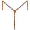 Western Rawhide Pink/Crystal Breastcollar - Golden Tan -Saddle Shop 444107 800 800