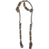 Western Rawhide Red Beads Doube Ear Headstall - Golden Tan -Saddle Shop 444124 800 800