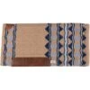 Western Rawhide New Zealand Wool Western Saddle Pad - Sand/Navy/Baby Blue/White -Saddle Shop 444144 800 800