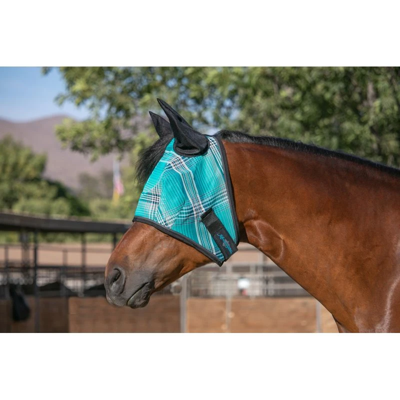 Kensington Signature Fly Mask W/Web Trim, Ears And Forelock Hole - Atlantis 3 Kensington Signature Fly Mask W/Web Trim, Ears And Forelock Hole - Atlantis