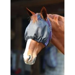 Kensington UViaitor Dartless Fly Mask W/Web Trim And Forelock Opening - Lavender Mint