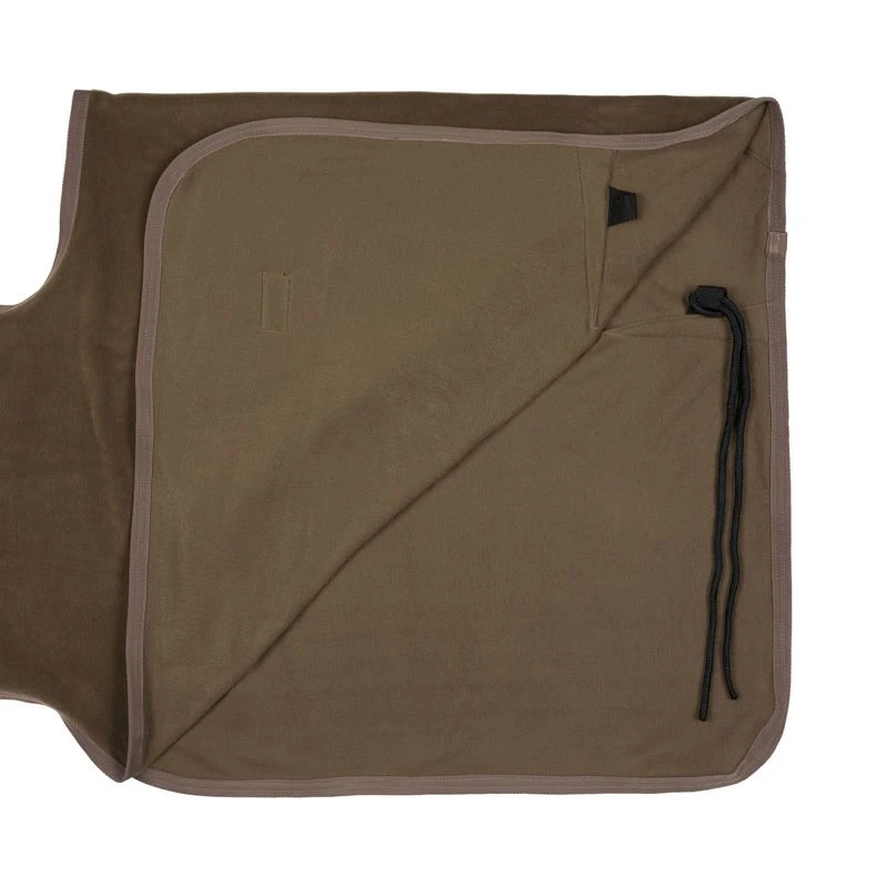 Horze Marquess Fleece Riding Blanket - Wedgewood Brown 4 Horze Marquess Fleece Riding Blanket - Wedgewood Brown - Image 2
