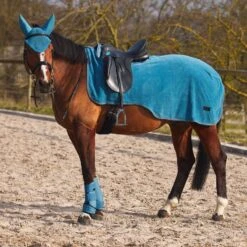Horze Marquess Fleece Riding Blanket - Aegean Blue -Saddle Shop 454053 800 800