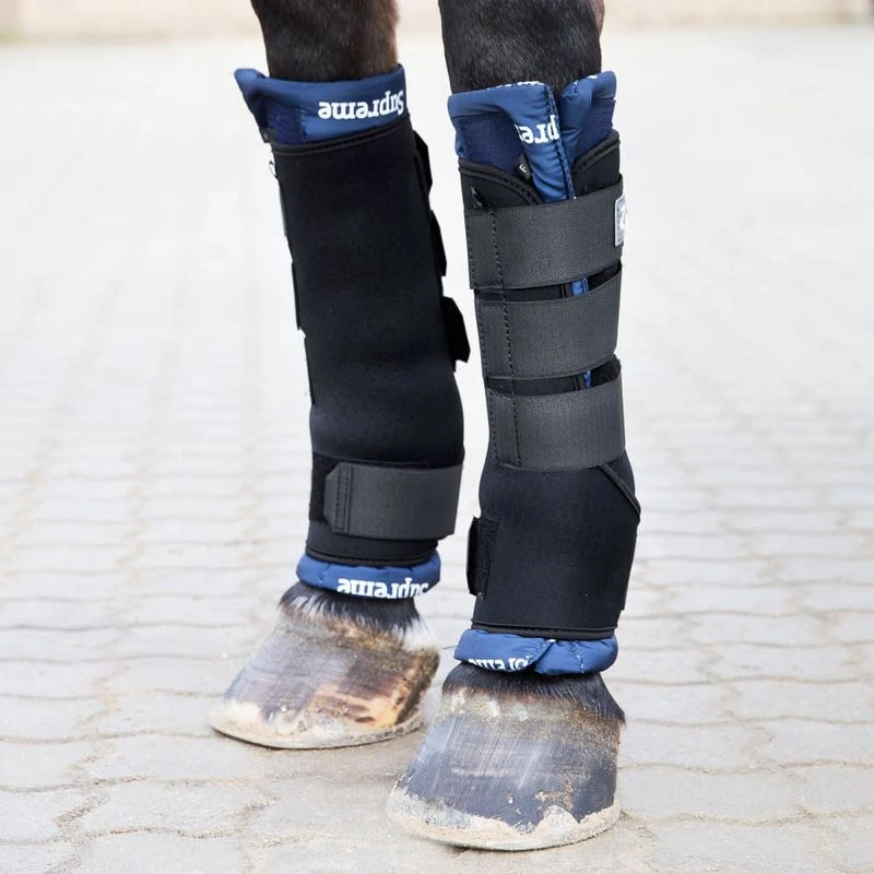 Horze Rear Stable Boots Pro - Black 6 Horze Rear Stable Boots Pro - Black - Image 4