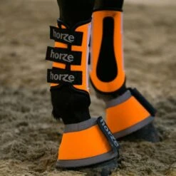 Horze Reflective Boots - Orange 5 Horze Reflective Boots - Orange -Saddle Shop 454811 800 800
