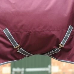 Weatherbeeta Comfitec Plus Dynamic II Detach-A-Neck Medium - Maroon/Grey/White -Saddle Shop 458118 800 800