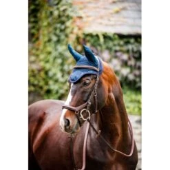 Rambo Ear Net - Navy/Burgundy -Saddle Shop 466483 800 800