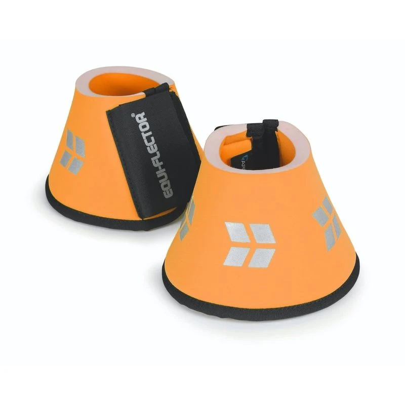 Shires Equiflector Over Reach Boots - Orange 3 Shires Equiflector Over Reach Boots - Orange