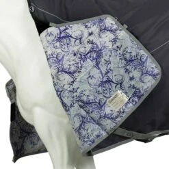 Ovation 1200D Turnout 200g - Charcoal/Purple Secret Garden -Saddle Shop 470563 800 800