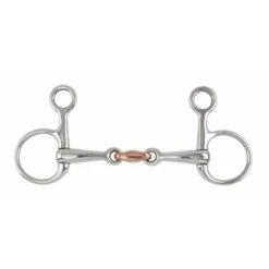 Shires Hanging Cheek Copper Lozenge Snaffle Bit