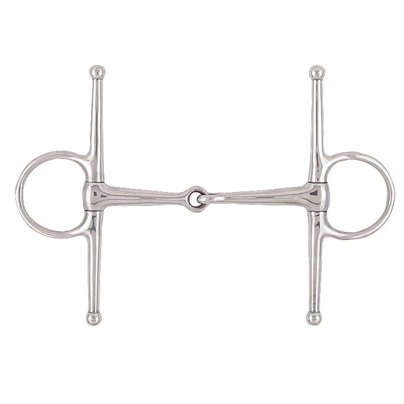 Korsteel Stainless Steel Jointed Full Cheek Snaffle Bit 3 Korsteel Stainless Steel Jointed Full Cheek Snaffle Bit