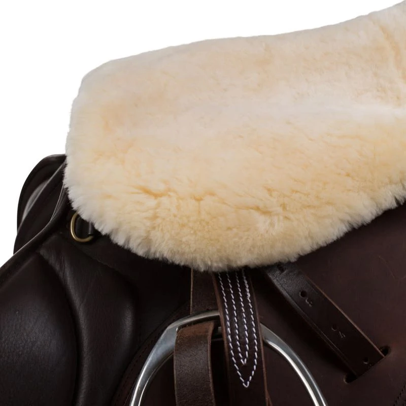 Horze Harleigh Sheepskin Seat Warmer - Off-White 4 Horze Harleigh Sheepskin Seat Warmer - Off-White - Image 2