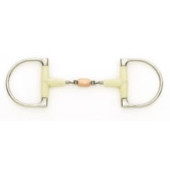 Happy Mouth Bits Double Jointed Copper Roller King Dee - Stainless Steel