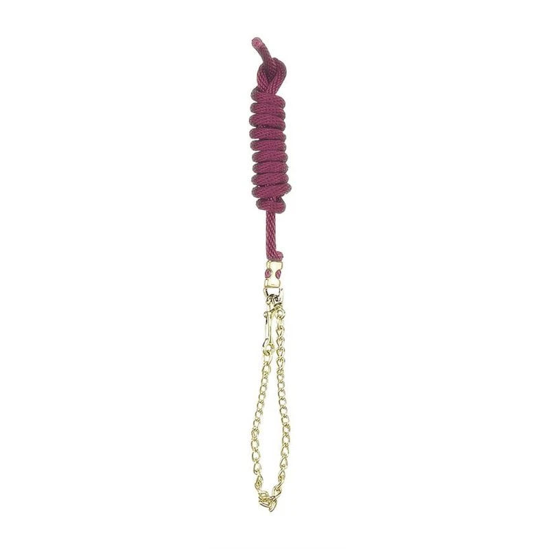 Perri's 5/8" Nylon Lead W/Chain - Burgundy 3 Perri's 5/8" Nylon Lead W/Chain - Burgundy