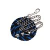 Perri's 1/2" Bright Cotton Lead W/Chain - Black/Royal -Saddle Shop 500555 800 800