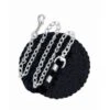 Perri's 1/2" Cotton Solid Color Lead W/Chain - Black 1 Perri's 1/2" Cotton Solid Color Lead W/Chain - Black -Saddle Shop 500567 800 800