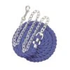 Perri's 1/2" Cotton Solid Color Lead W/Chain - Royal Blue 2 Perri's 1/2" Cotton Solid Color Lead W/Chain - Royal Blue -Saddle Shop 504016 800 800