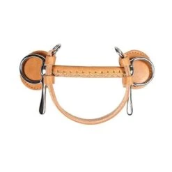 Finntack Leather Covered Mullen Frisco June Half Cheek Driving Bit