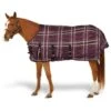 Pessoa Alpine 1200D Turnout Sheet W/Belly Cover - Carob Brown/Fuchsia Plaid 2 Pessoa Alpine 1200D Turnout Sheet W/Belly Cover - Carob Brown/Fuchsia Plaid -Saddle Shop 529282 800 800
