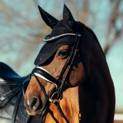 Horze Phoenix Ear Bonnet - Black -Saddle Shop 533097 800 800