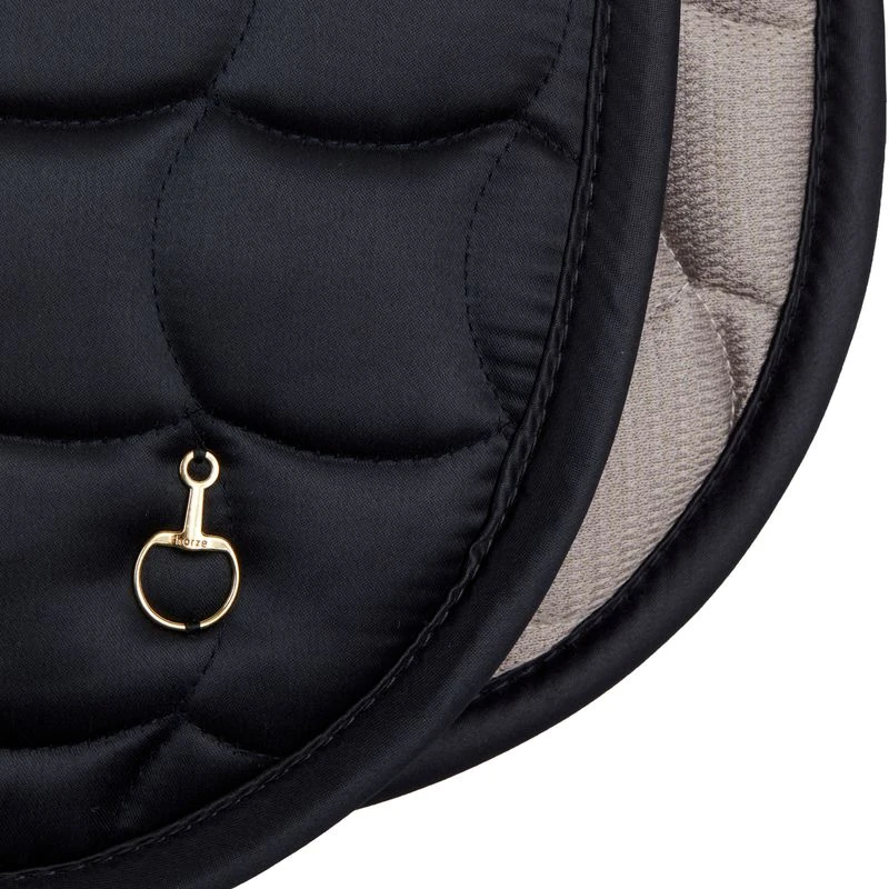 Horze Houston Fleece Wither Dressage Saddle Pad - Dark Navy 5 Horze Houston Fleece Wither Dressage Saddle Pad - Dark Navy - Image 3