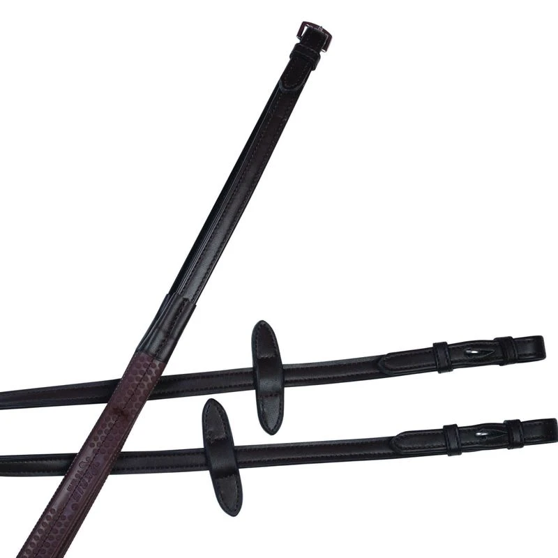 Collegiate Syntovia+ Rubber Reins - Brown 3 Collegiate Syntovia+ Rubber Reins - Brown