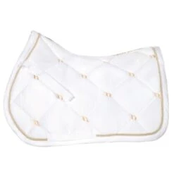 Back On Track Nights Collection A/P Saddle Pad - White