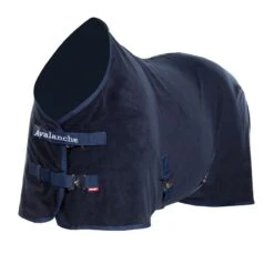 Horze Avalanche Fleece Blanket - Peacoat Dark Blue -Saddle Shop 541512 800 800