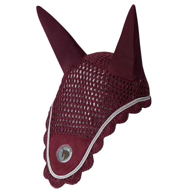 Horze Ella Pony Ear Net - Anemone Dark Pink 3 Horze Ella Pony Ear Net - Anemone Dark Pink