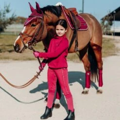 Horze Ella Pony Ear Net - Anemone Dark Pink 7 Horze Ella Pony Ear Net - Anemone Dark Pink -Saddle Shop 545128 800 800