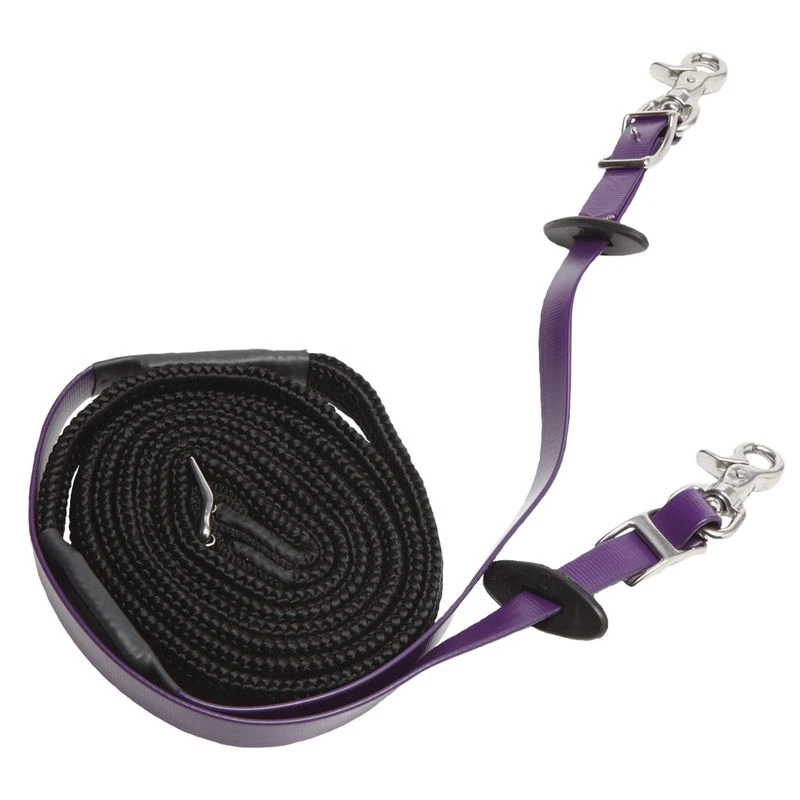Zilco Woven Endurance Reins - Purple 3 Zilco Woven Endurance Reins - Purple