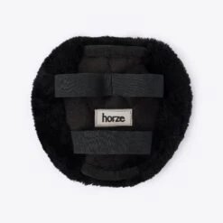 Horze Narvik Faux-Fur Breastplate Pad - Black -Saddle Shop 548806 800 800