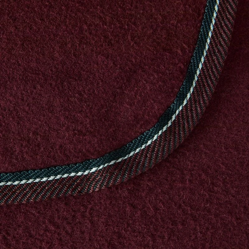 Horze Kiel Fleece Riding Blanket - Dark Red 4 Horze Kiel Fleece Riding Blanket - Dark Red - Image 2