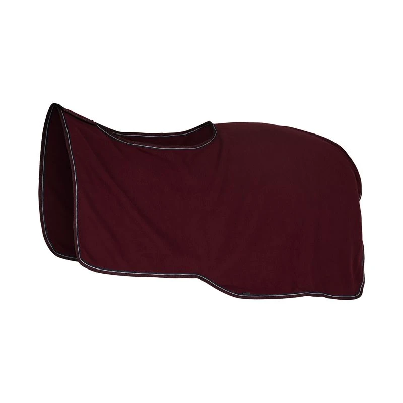 Horze Kiel Fleece Riding Blanket - Dark Red 6 Horze Kiel Fleece Riding Blanket - Dark Red - Image 4