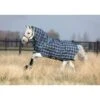 Rhino Pony Plus Turnout Medium - Navy Check/Teal -Saddle Shop 556594 800 800