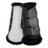Horze Luminox Reflective Brushing Boots - Black 1 Horze Luminox Reflective Brushing Boots - Black -Saddle Shop 591395 800 800