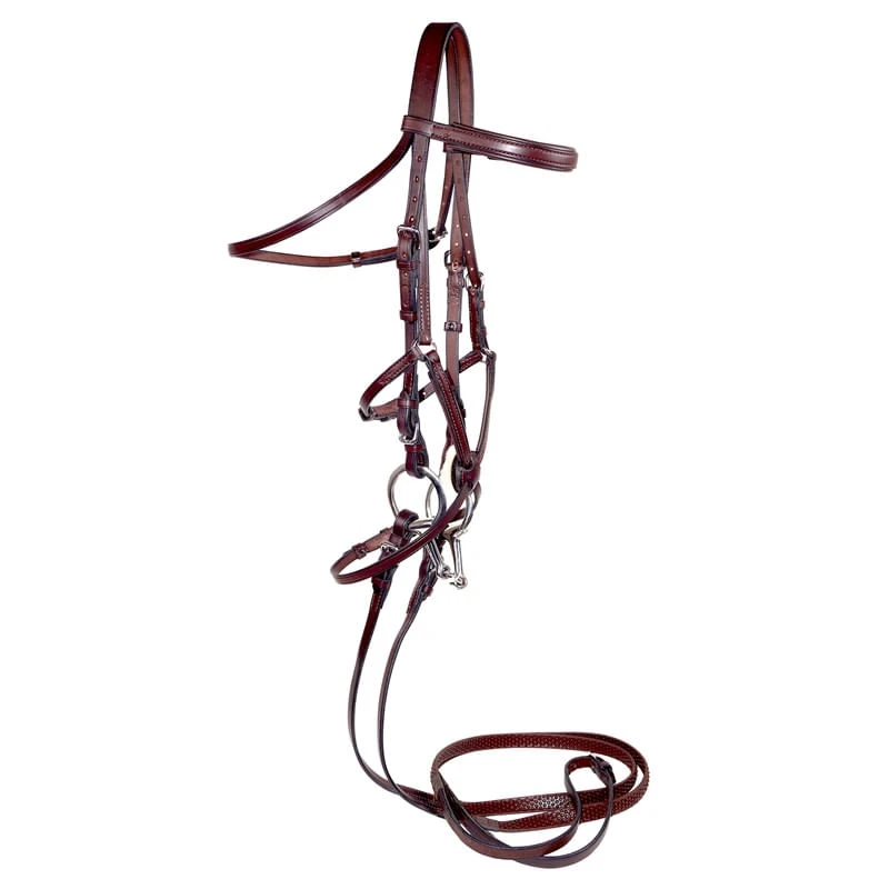 Nunn Finer Fairhill Figure 8 Event Bridle - Havana/Brass 3 Nunn Finer Fairhill Figure 8 Event Bridle - Havana/Brass