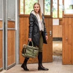 Horze Sandnes Grooming Bag - Olive Branch -Saddle Shop 602427 800 800