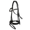 Horze Classic Dressage Ergonomic Bridle W/Curved Browband - Black/Black -Saddle Shop 602614 800 800