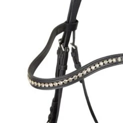 Horze Classic Dressage Ergonomic Bridle W/Curved Browband - Black/Black -Saddle Shop 602615 800 800