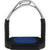 Herm Sprenger Bow Balance Stirrups - Stainless Steel/Black/Blue Pad -Saddle Shop 605138 800 800