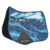 Weatherbeeta Prime Marble Shimmer All Purpose Saddle Pad - Navy/Gold Swirl Marble -Saddle Shop 605419 800 800