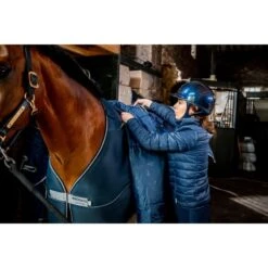 Horseware Dry Liner - Navy/Silver -Saddle Shop 607413 800 800