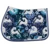 Ovation Altitude Print AP Saddle Pad - Blue Whimsical Horses -Saddle Shop 621282 800 800