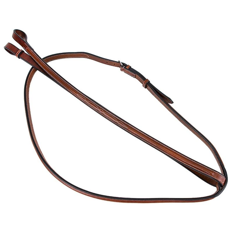 M. Toulouse Fancy Stitched Raised Standing Martingale - Cognac 3 M. Toulouse Fancy Stitched Raised Standing Martingale - Cognac